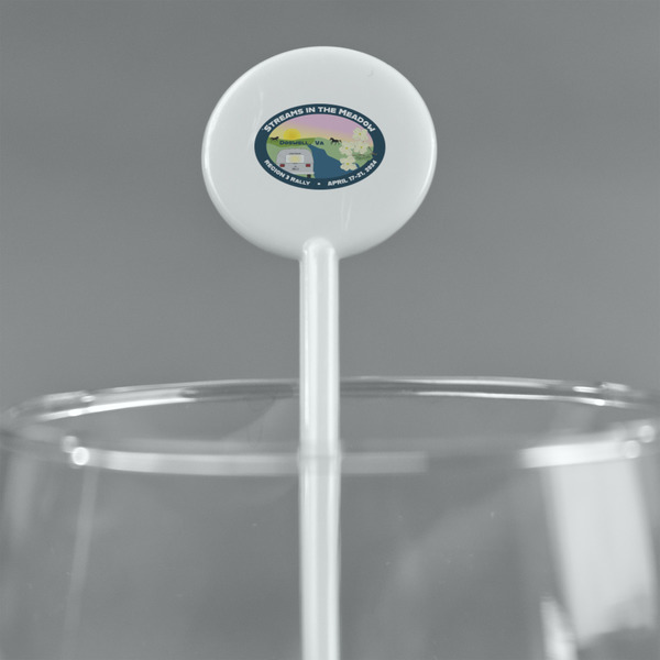 Region 3 - 2024 Rally White Plastic 5.5" Stir Stick - Round - Main