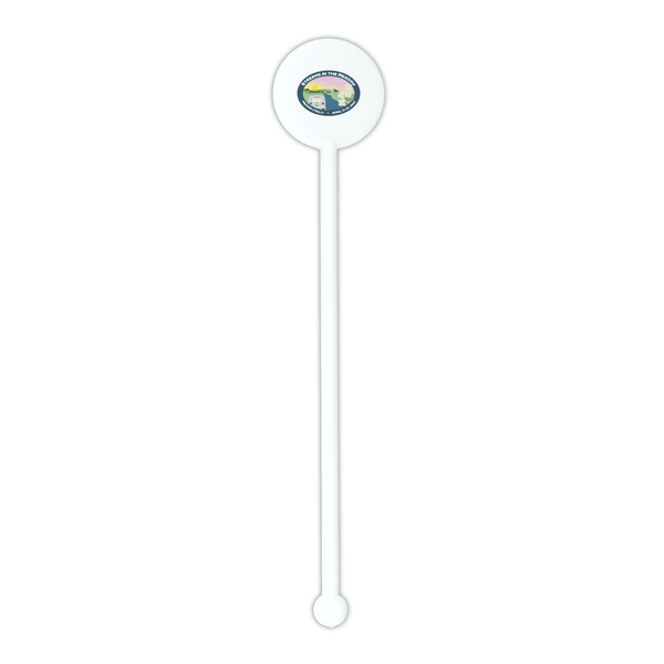 Region 3 - 2024 Rally White Plastic 5.5" Stir Stick - Round - Single Stick
