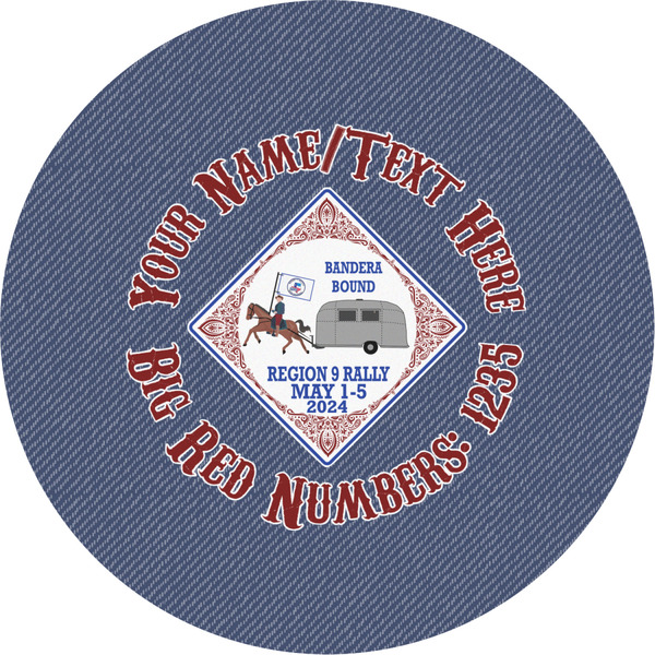 Custom Bandera Region 9 Rally Multipurpose Round Labels - 2"
