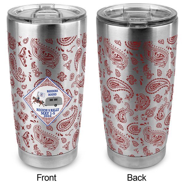 Bandera Region 9 Rally 20oz SS Tumbler - Full Print - Approval