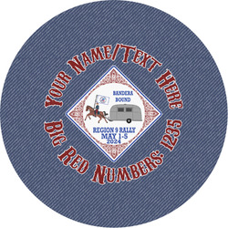 Bandera Region 9 Rally Multipurpose Round Labels - Custom Sized