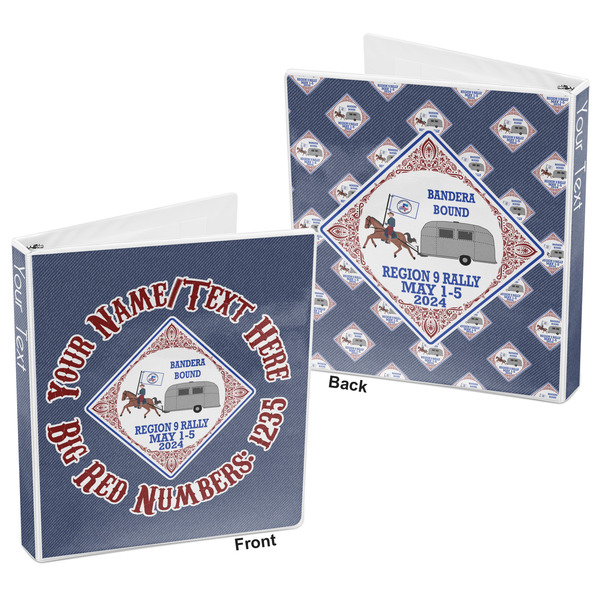 Bandera Region 9 Rally 3-Ring Binder - 1" - Front and Back
