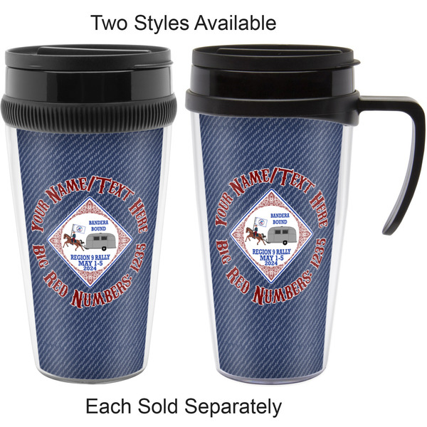 Bandera Region 9 Rally Acrylic Travel Mugs - With & Without Handle