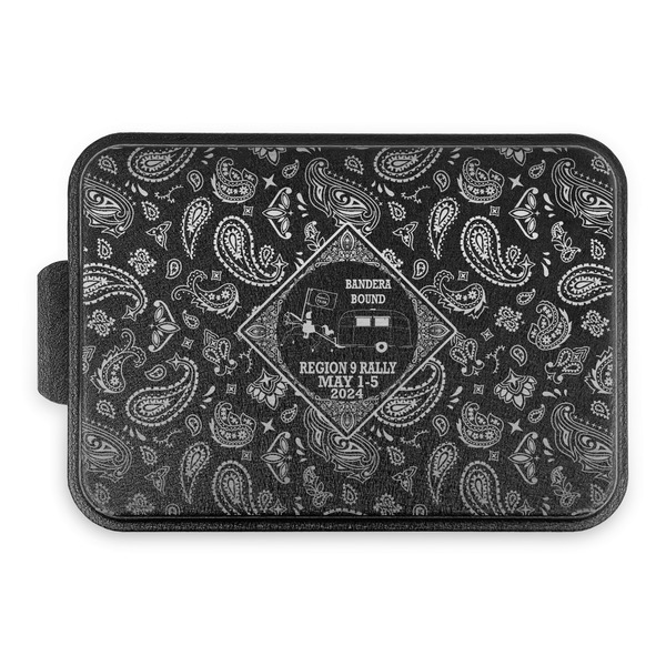 Bandera Region 9 Rally Aluminum Baking Pan - Black Lid - FRONT