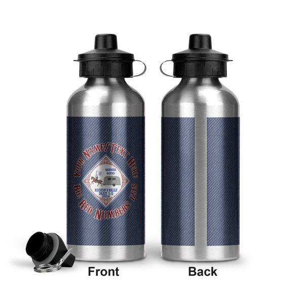 Bandera Region 9 Rally Aluminum Water Bottle - Front and Back