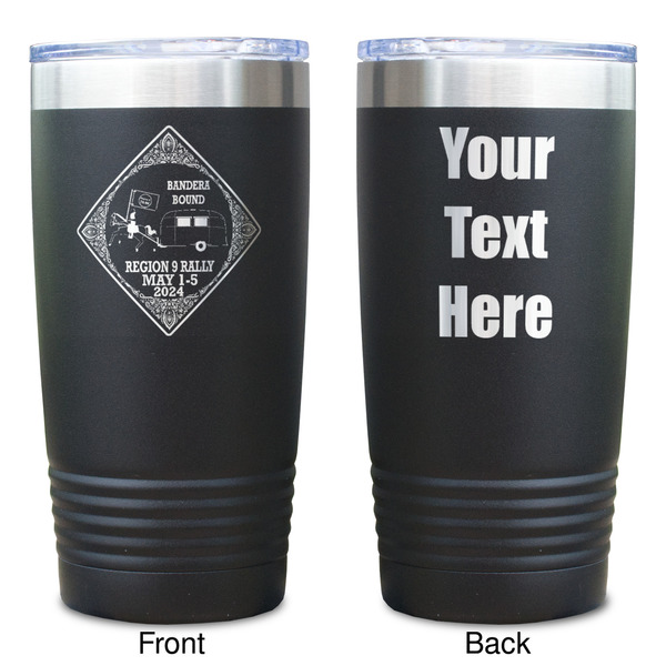 Bandera Region 9 Rally Black Polar Camel Tumbler - 20oz - Double Sided  - Approval
