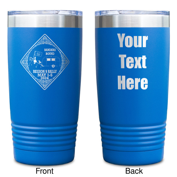 Bandera Region 9 Rally Blue Polar Camel Tumbler - 20oz - Double Sided - Approval