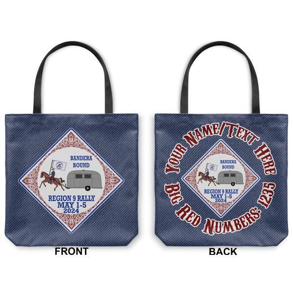 Bandera Region 9 Rally Canvas Tote - Front and Back