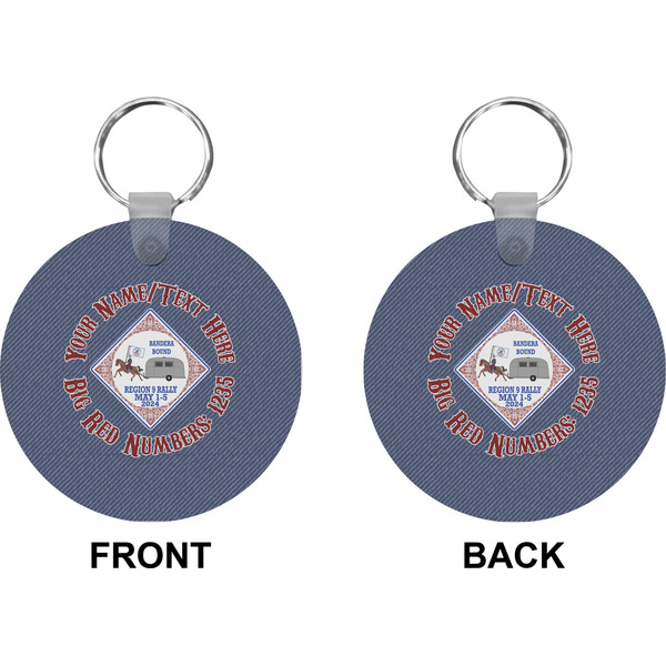 Bandera Region 9 Rally Circle Keychain (Front + Back)