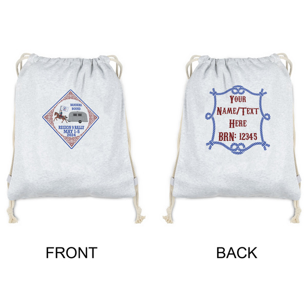 Bandera Region 9 Rally Drawstring Backpacks - Sweatshirt Fleece - Double Sided - APPROVAL