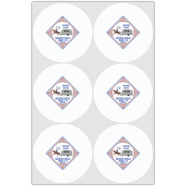 Bandera Region 9 Rally Drink Topper - Large - Set of 6