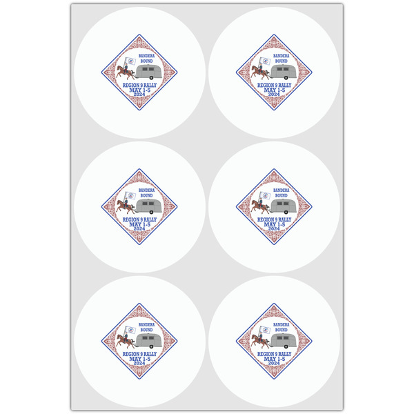 Bandera Region 9 Rally Drink Topper - XLarge - Set of 6