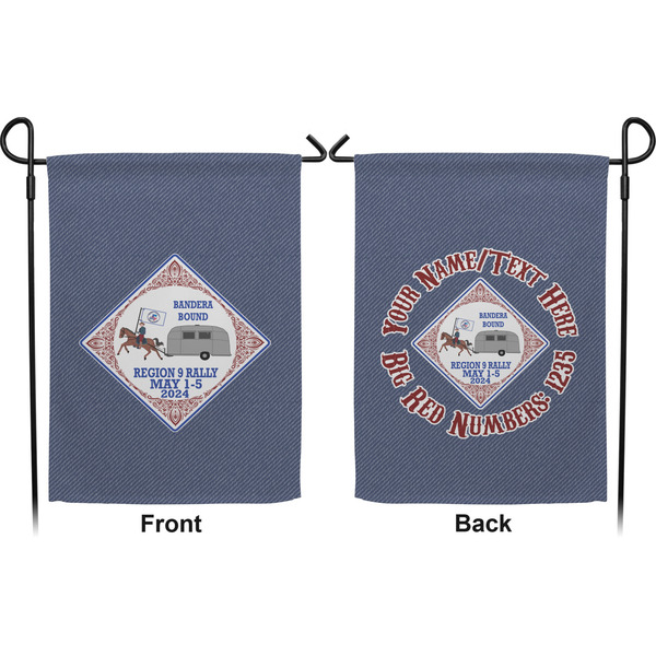Bandera Region 9 Rally Garden Flag - Double Sided Front and Back