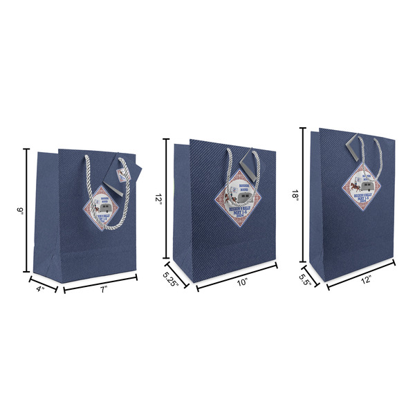 Bandera Region 9 Rally Gift Bags - All Sizes - Dimensions