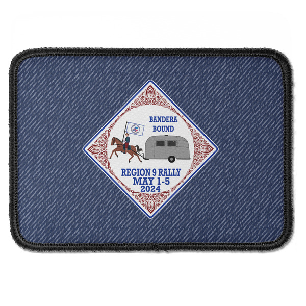 Bandera Region 9 Rally Iron On Patch - Rectangle - Front