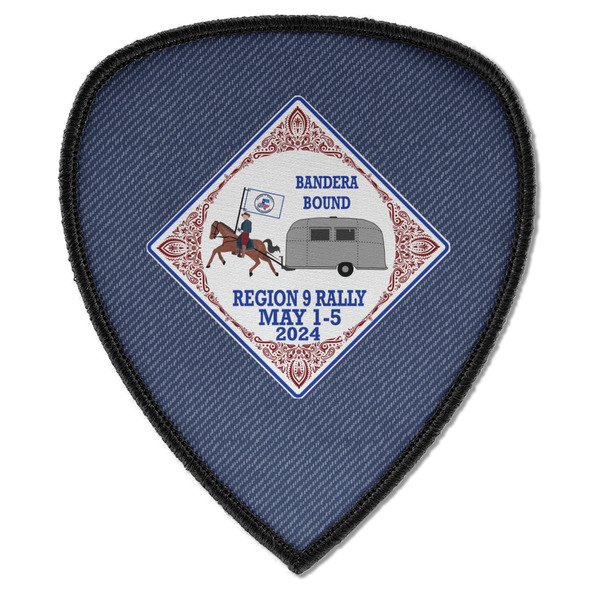 Bandera Region 9 Rally Iron On Patch - Shield - Style A - Front