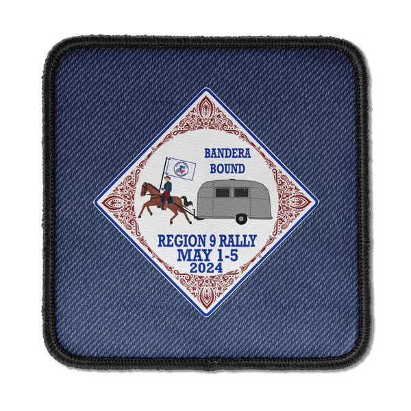Bandera Region 9 Rally Iron On Patch -  Square - Front