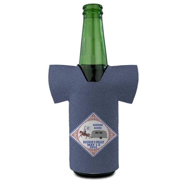 Bandera Region 9 Rally Jersey Bottle Cooler - Set of 4 - FRONT (on bottle)