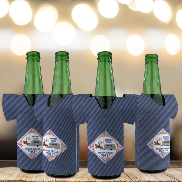 Bandera Region 9 Rally Jersey Bottle Cooler - Set of 4 - LIFESTYLE