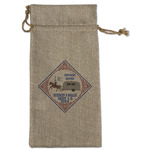 Bandera Region 9 Rally Burlap Gift Bag - Large - Single-Sided