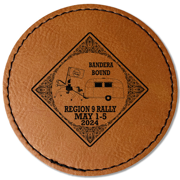 Bandera Region 9 Rally Leatherette Patches - Round