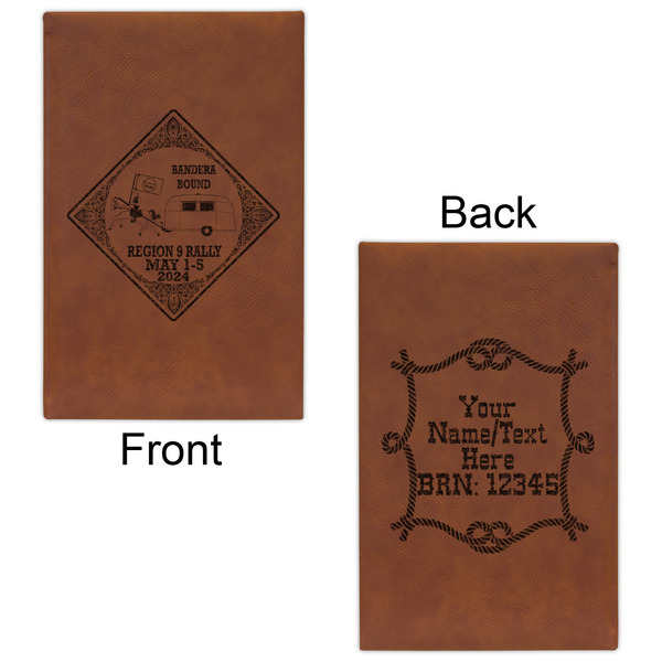 Bandera Region 9 Rally Leatherette Sketchbooks - Small - Double Sided - Front & Back View