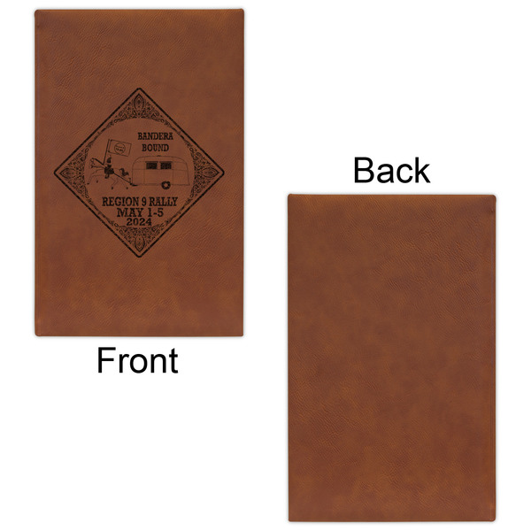 Bandera Region 9 Rally Leatherette Sketchbooks - Small - Single Sided - Front & Back View