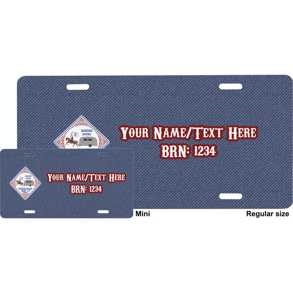 Bandera Region 9 Rally License Plate - Sizes - Four Holes