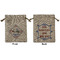 Bandera Region 9 Rally Burlap Gift Bag - Medium -Double-Sided