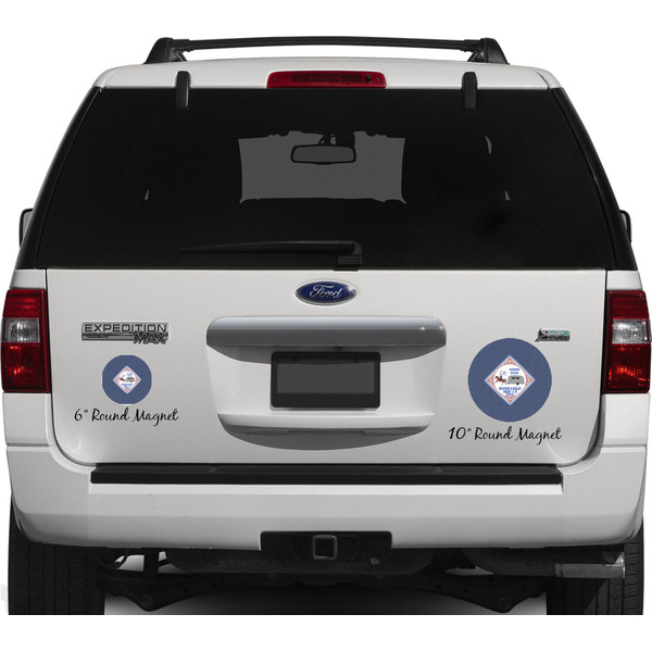 Bandera Region 9 Rally Personalized Car Magnets on Ford Explorer