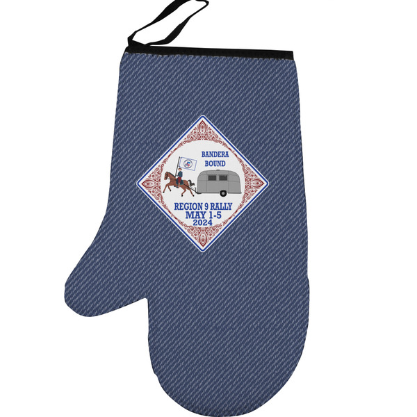 Bandera Region 9 Rally Personalized Oven Mitt - Left