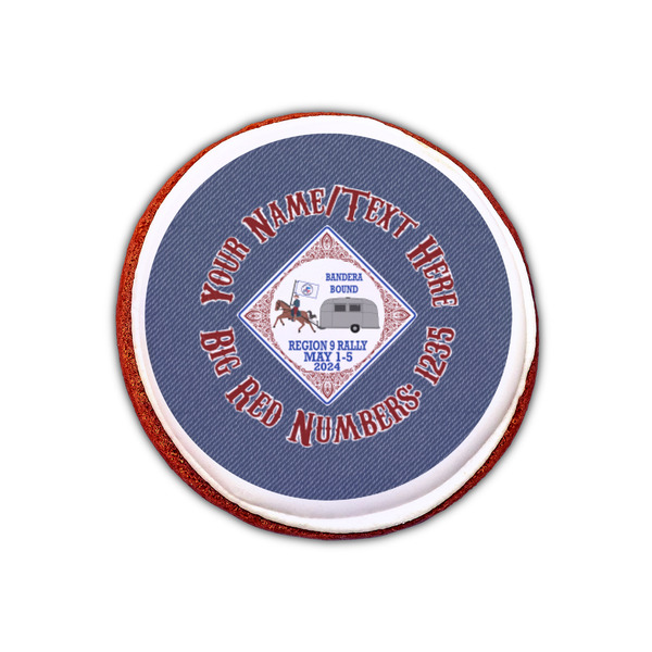 Bandera Region 9 Rally Printed Icing Circle - XSmall - On Cookie
