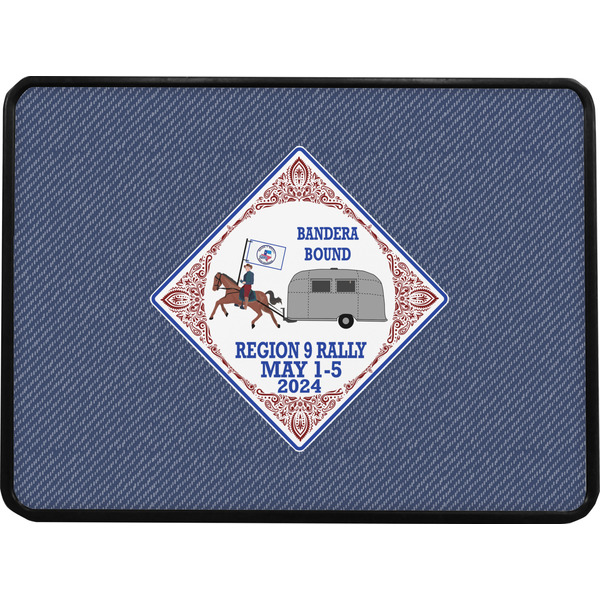 Bandera Region 9 Rally Rectangular Car Hitch Cover w/ FRP Insert