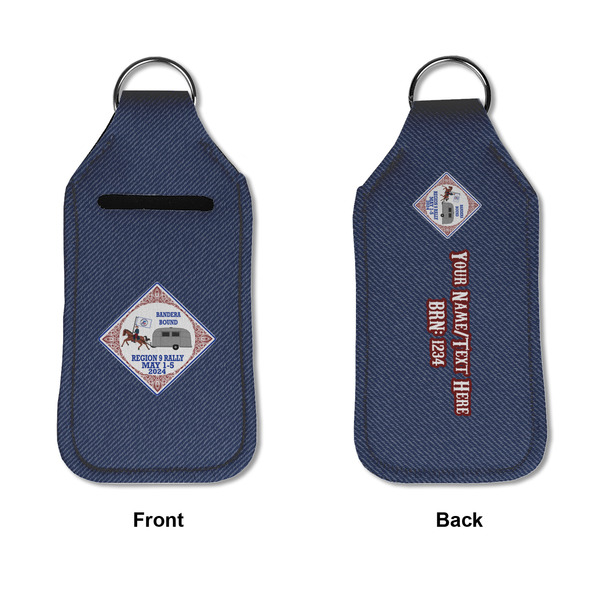Bandera Region 9 Rally Sanitizer Holder Keychain - Large APPROVAL (Flat)