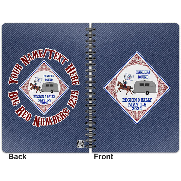 Bandera Region 9 Rally Spiral Journal 7 x 10 - Apvl