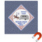 Bandera Region 9 Rally Square Car Magnet - 6"