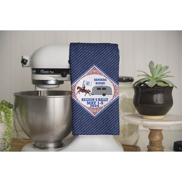 Bandera Region 9 Rally Waffle Weave Towel - Full Color Print - Lifestyle Image