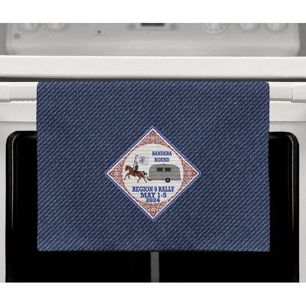 Bandera Region 9 Rally Waffle Weave Towel - Full Color Print - Lifestyle2 Image