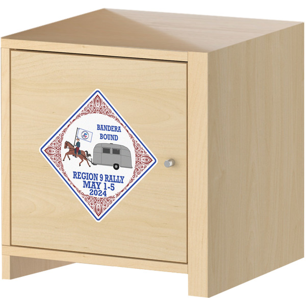 Bandera Region 9 Rally Wall Graphic on Wooden Cabinet