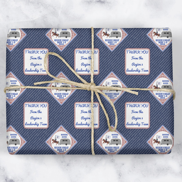 Bandera Region 9 Rally Wrapping Paper Roll - Matte - Wrapped Box