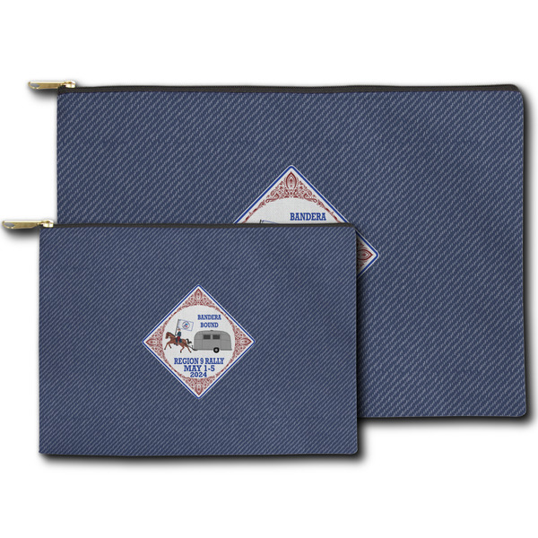 Bandera Region 9 Rally Zippered Pouches - Size Comparison