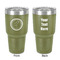 Region 3 Logo 30 oz Stainless Steel Tumbler - Olive - Double-Sided