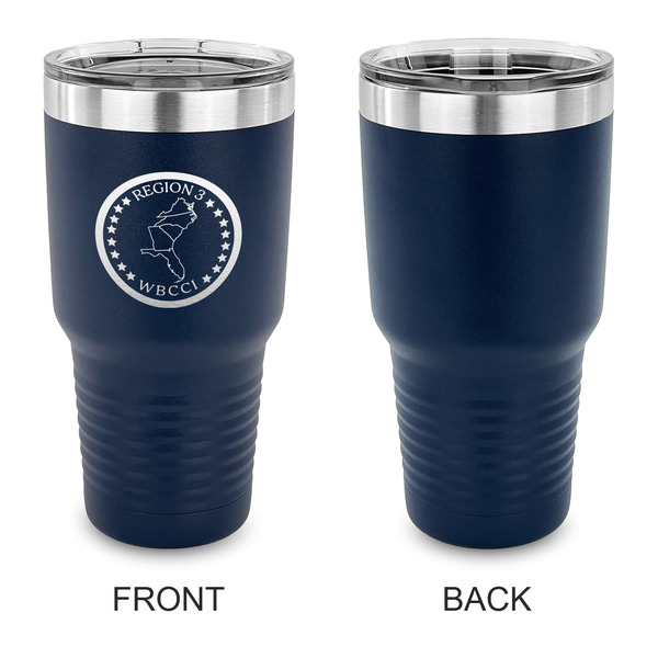 Region 3 Logo 30 oz Stainless Steel Ringneck Tumblers - Navy - Single Sided - APPROVAL