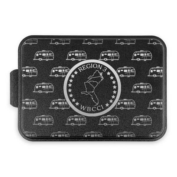 Region 3 Logo Aluminum Baking Pan - Black Lid - FRONT