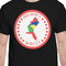 Region 3 Logo Black Crew T-Shirt on Model - CloseUp
