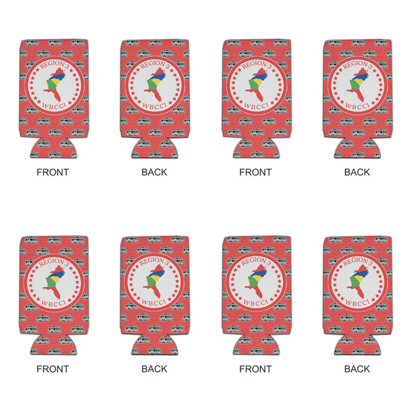 Region 3 Logo Can Cooler - 16oz - Set of 4 - Front & Back