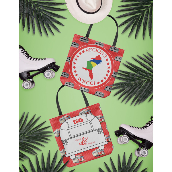 Region 3 Logo Canvas Tote Lifestyle Front and Back