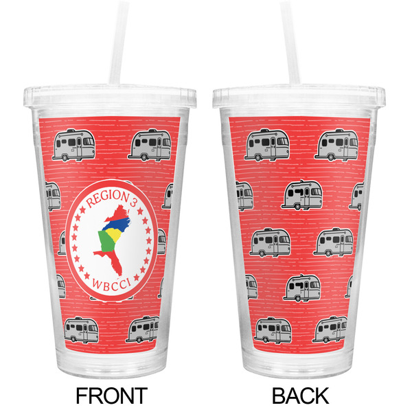 Region 3 Logo Double Wall Tumbler with Straw - Approval