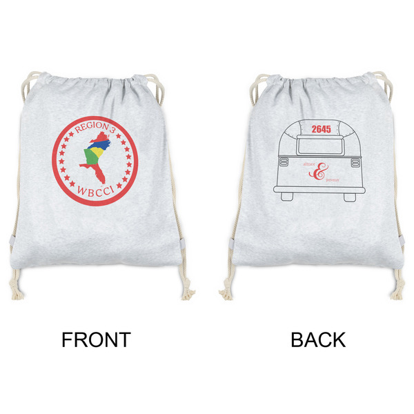 Region 3 Logo Drawstring Backpacks - Sweatshirt Fleece - Double Sided - APPROVAL