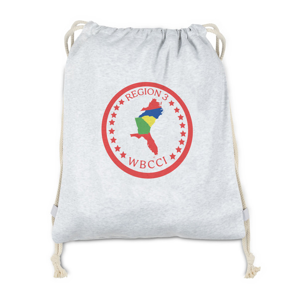 Custom Region 3 Logo Drawstring Backpack - Sweatshirt Fleece - Double-Sided